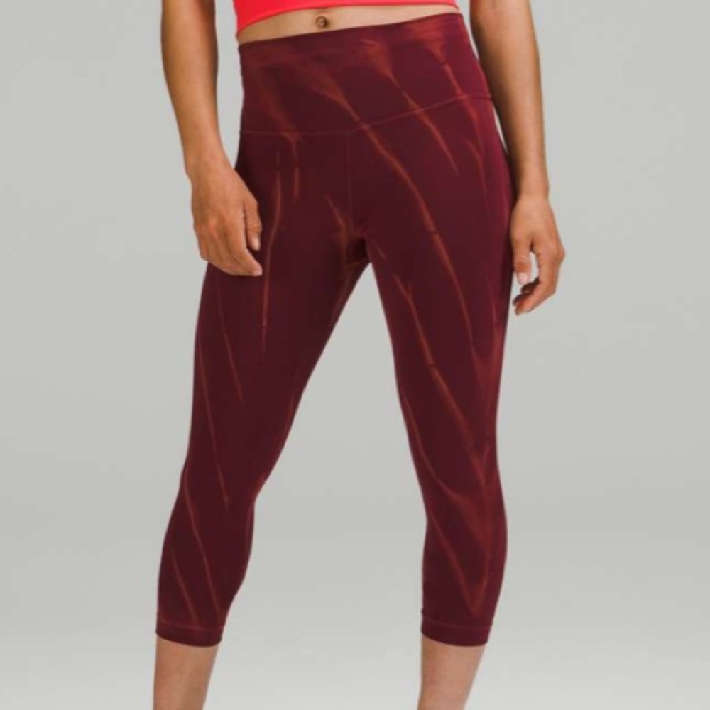 Lululemon Wunder Train High Rise Crop 23” Size 12